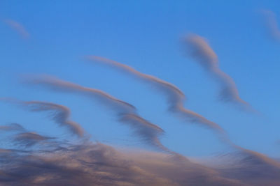 Low angle view of blue sky