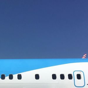 Close-up view of blue wall