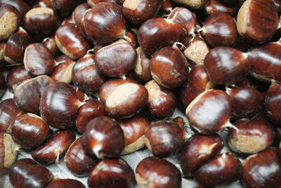 Full frame shot of chestnuts