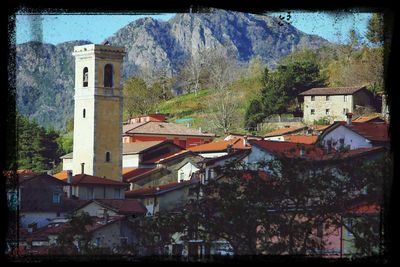Residential buildings in town