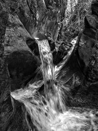 River flowing through rocks