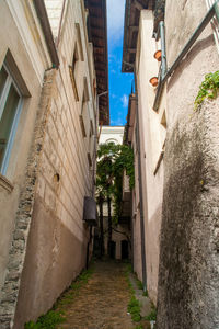 Narrow alley amidst buildings