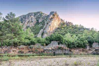 Built structure on land against sky