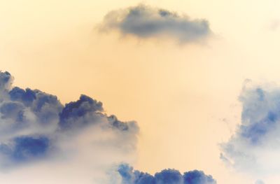 Low angle view of sky during sunset