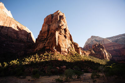 View of rock formations