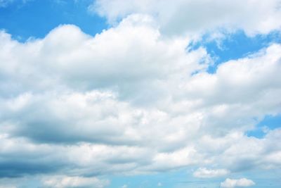 Low angle view of clouds in sky