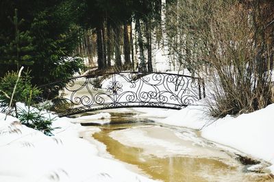 Scenic view of lake during winter