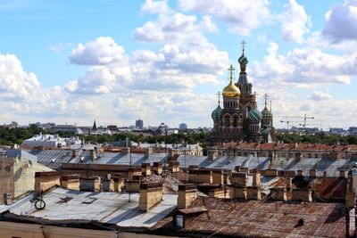 View of church against cloudy sky