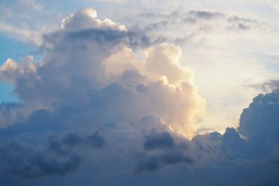 Low angle view of clouds in sky