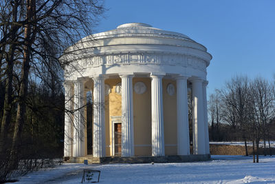 Built structure in winter