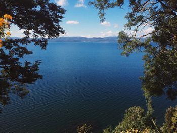 Scenic view of river against sky