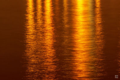 Full frame shot of water during sunset