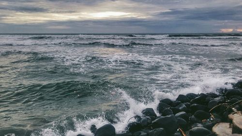 Scenic view of sea against sky