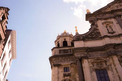 Low angle view of historic building against sky