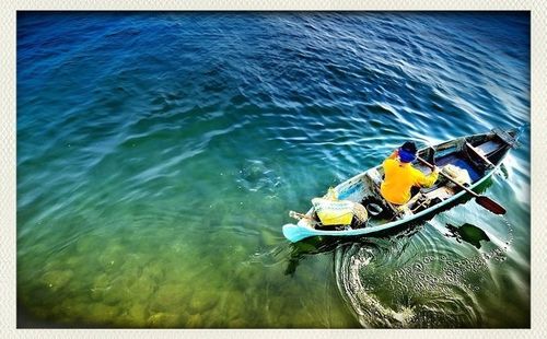 Boats in sea