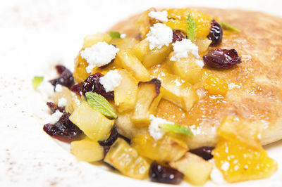 Close-up of food in plate