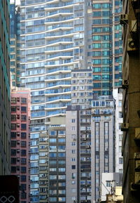 Full frame shot of modern buildings in city