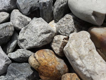 Full frame shot of pebbles