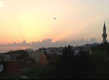 Sun shining through clouds