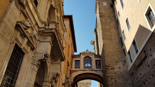 Low angle view of buildings against sky