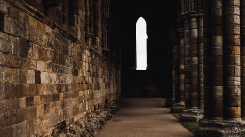 Corridor of old building