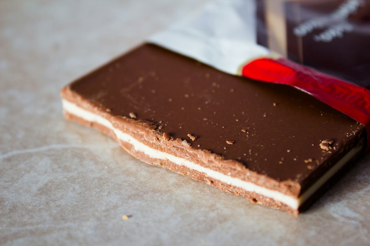 indoors, food and drink, close-up, still life, sweet food, table, freshness, dessert, selective focus, high angle view, food, cake, red, indulgence, unhealthy eating, chocolate, refreshment, no people, focus on foreground, drink