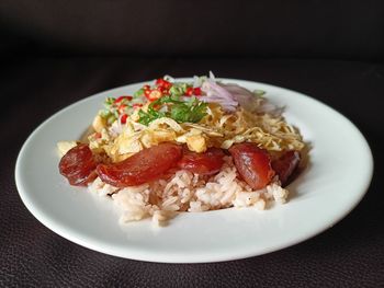 Close-up of food in plate