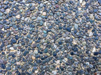 Full frame shot of pebbles on beach