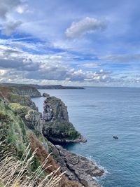 Scenic view of sea against sky