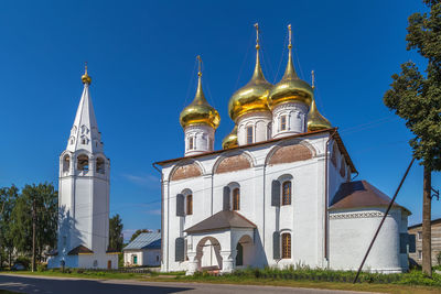 Historic building against clear blue sky