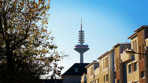 Low angle view of buildings against sky