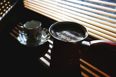 Close-up of turkish coffee