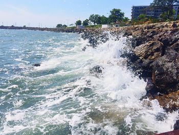 Scenic view of sea