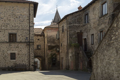 Street amidst buildings in town