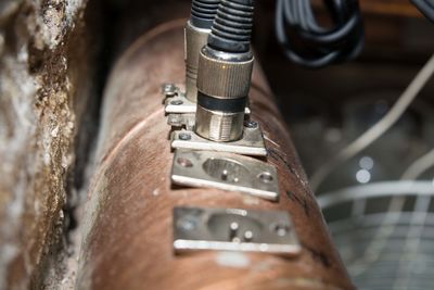 Close-up of machine part