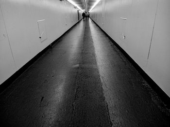 Street lights in tunnel