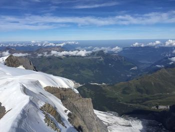 Scenic view of mountain range