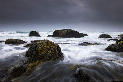 Stormy westerly beach