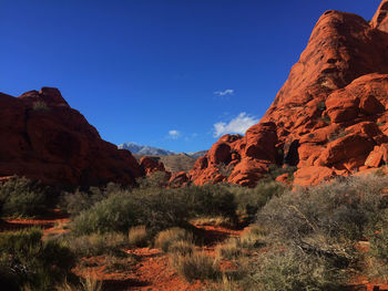 Scenic view of rocky mountains against sky