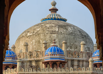 Low angle view of historical building against clear sky