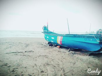 View of boats in sea