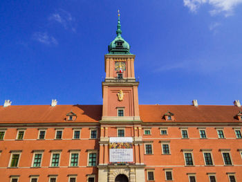 Low angle view of building against sky