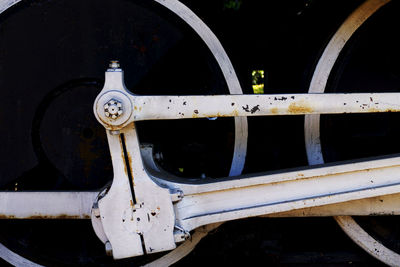 Close-up of boat at night