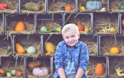 Portrait of a boy smiling