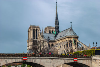 View of cathedral of notre-dame in paris