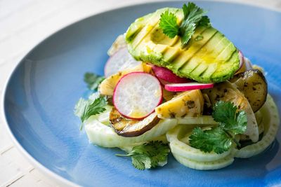 Close-up of food in plate