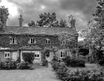 Exterior of old building against sky