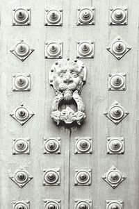 Full frame shot of metal door