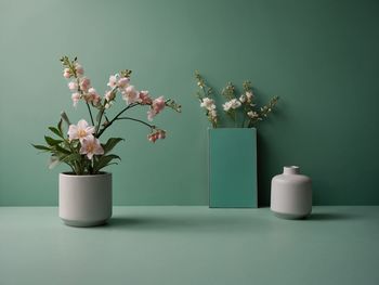 Potted plant on table