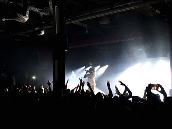 Crowd at music concert